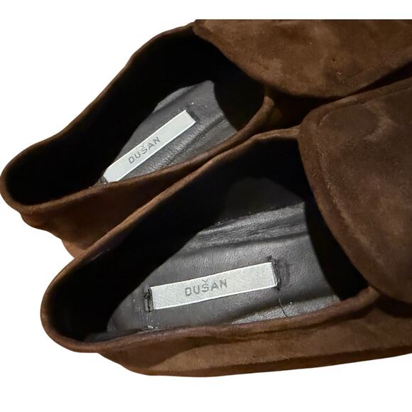 Dusan Brown Suede Loafers Women's Sz. 38.5 (US 6.5) - Picture 6 of 10